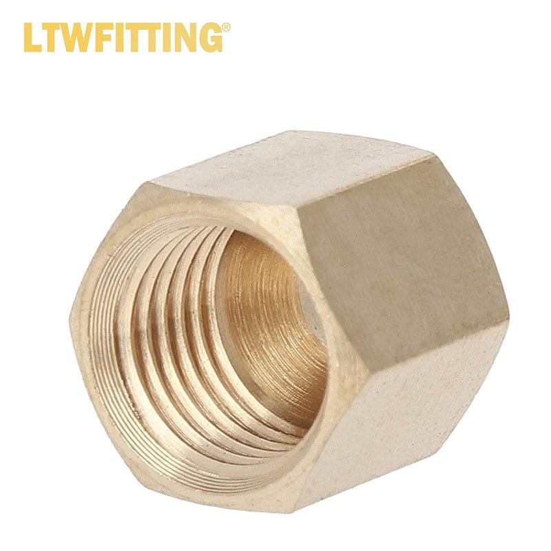 LTWFITTING Assortment Kit Tube OD 1/8" 3/16" 1/4" 5/16" 3/8" Brass Compression Nut Set (Pack of 125) - Image 3